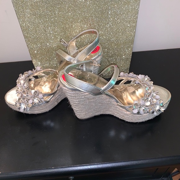 Gold Carlos wedges - Picture 3 of 4